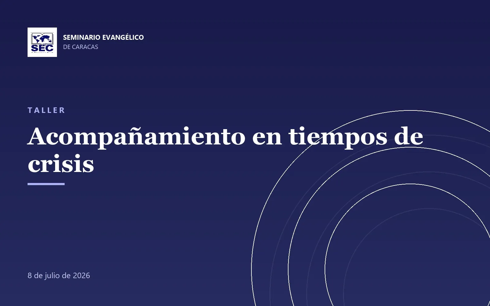 Acompañamiento en tiempos de crisis